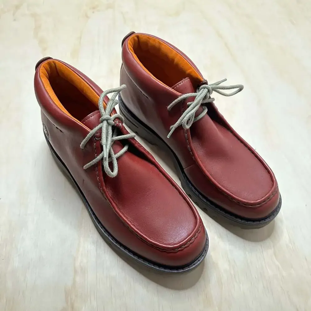 Timberland Baluster Chukka Boots Burgundy Leather Moc Toe size 13